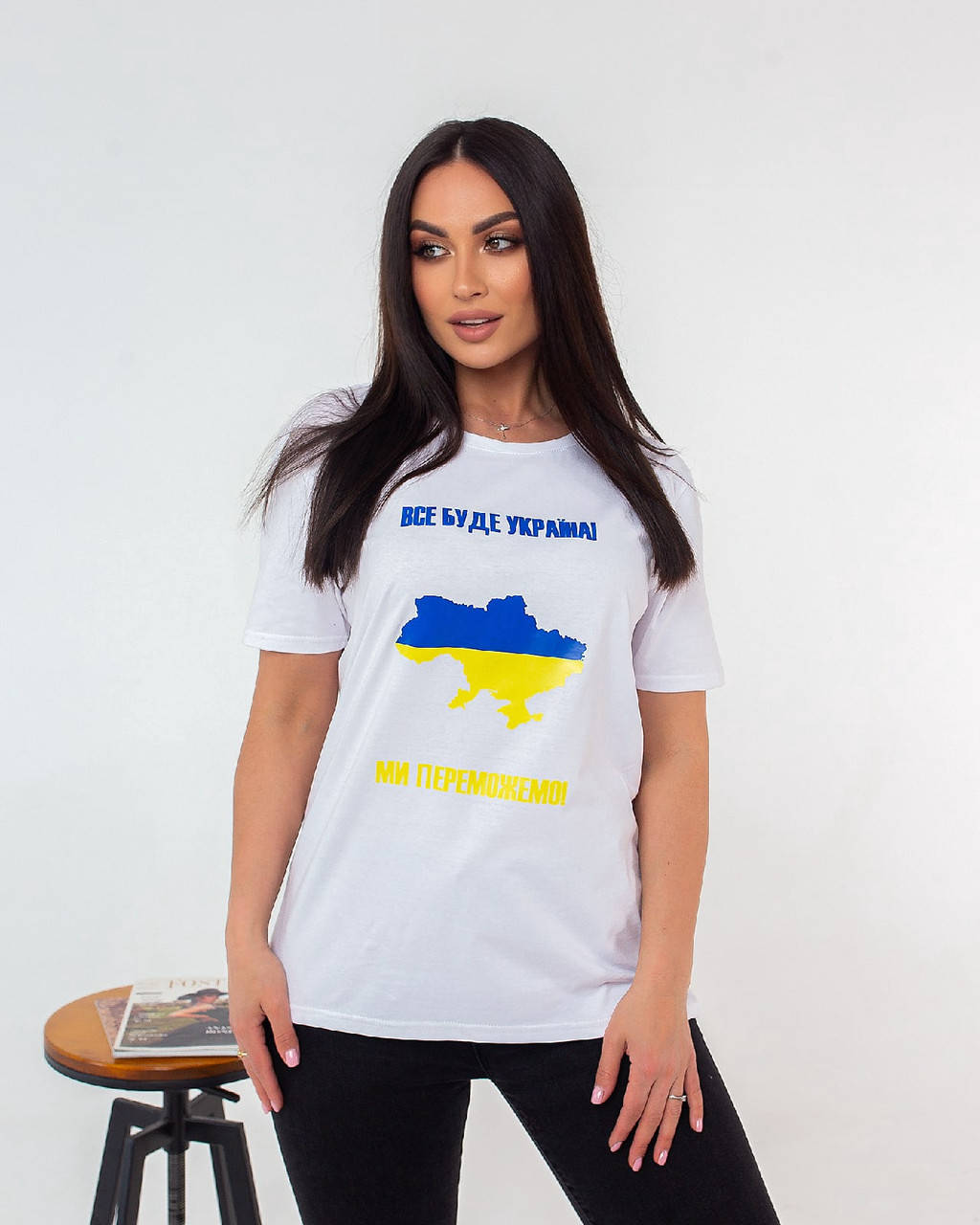 

Женская летняя футболка все будет Украина кулир 48-52 54-58, Разные цвета