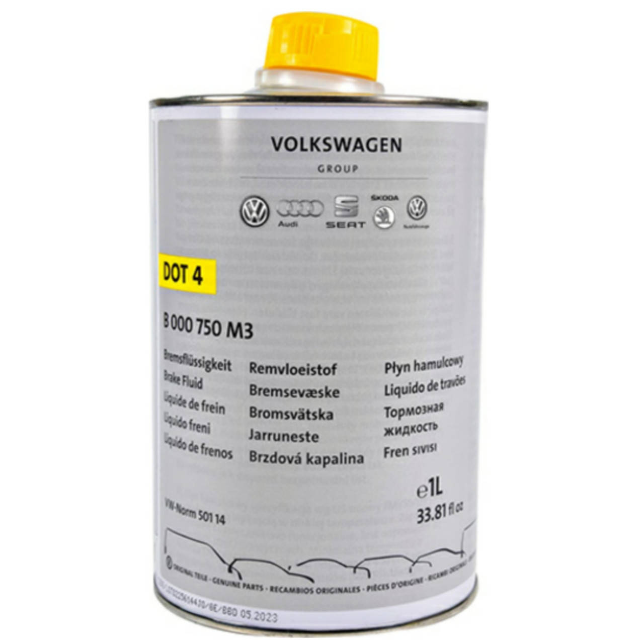 

Тормозная жидкость VAG DOT4 Plus 1л ORG B000750M3