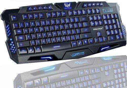 

КЛАВІАТУРА дротяна KEYBOARD LED M200P GAME(з підсвічуванням), Черный