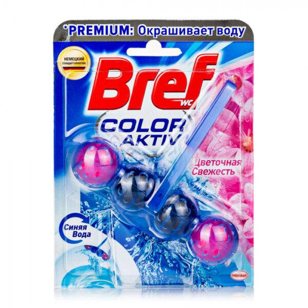 

Очищающий блок для туалета бреф Bref Blue Aktiv Цветочная свежесть, 50 г