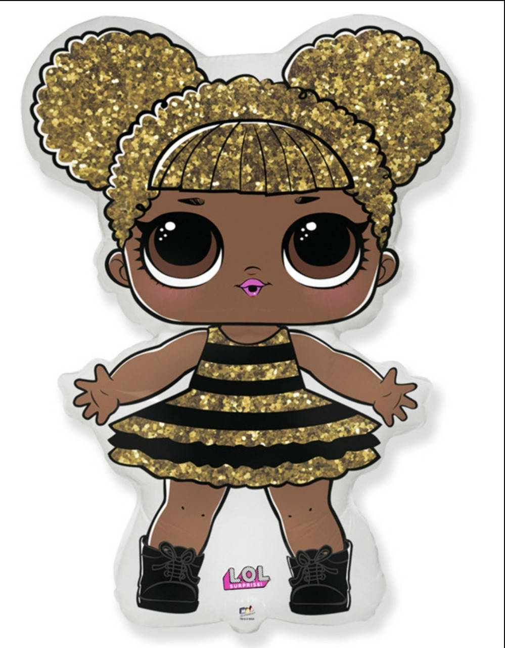 

Шар Кукла Лол Пчела фольгированная фигура FLEXMETAL-ФМ КВИН БИ 64×86 см, Коричневый