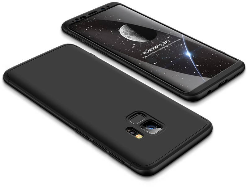 

Чехол-накладка GKK 3 in 1 Hard PC Case Samsung Galaxy S9 Black, Черный