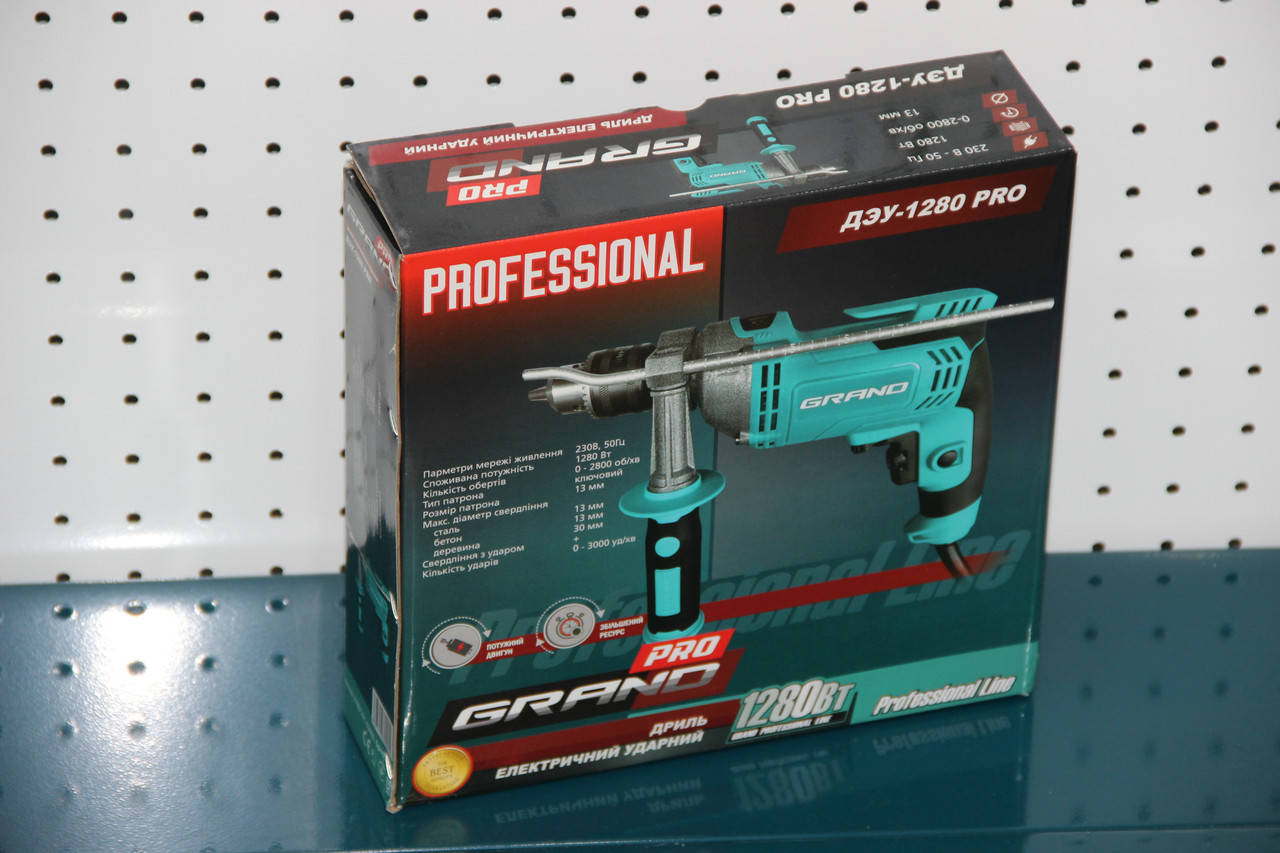 

Дрель ударная Grand ДЭУ 1280 PRO