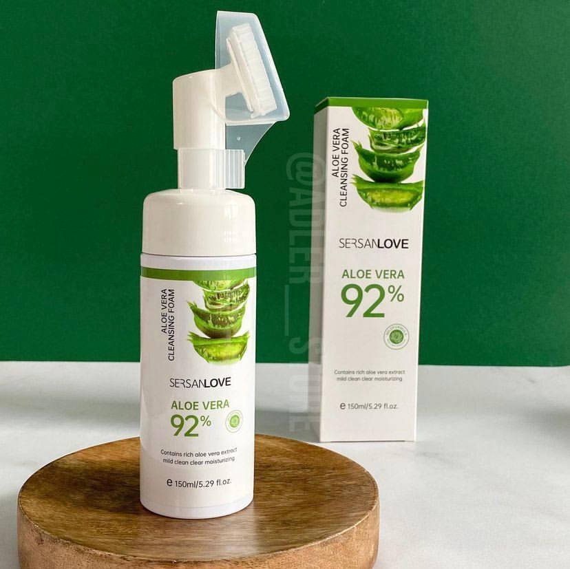 

Пенка мусс для умывания алое Sersanlove Aloe со щеточкой 150 g