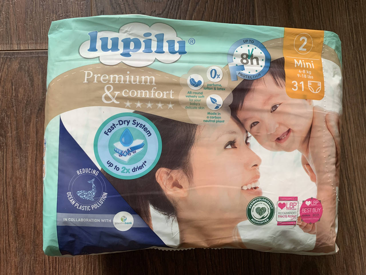 

Подгузники Lupilu premium comfort 2 (4-8кг) 31шт, Белый