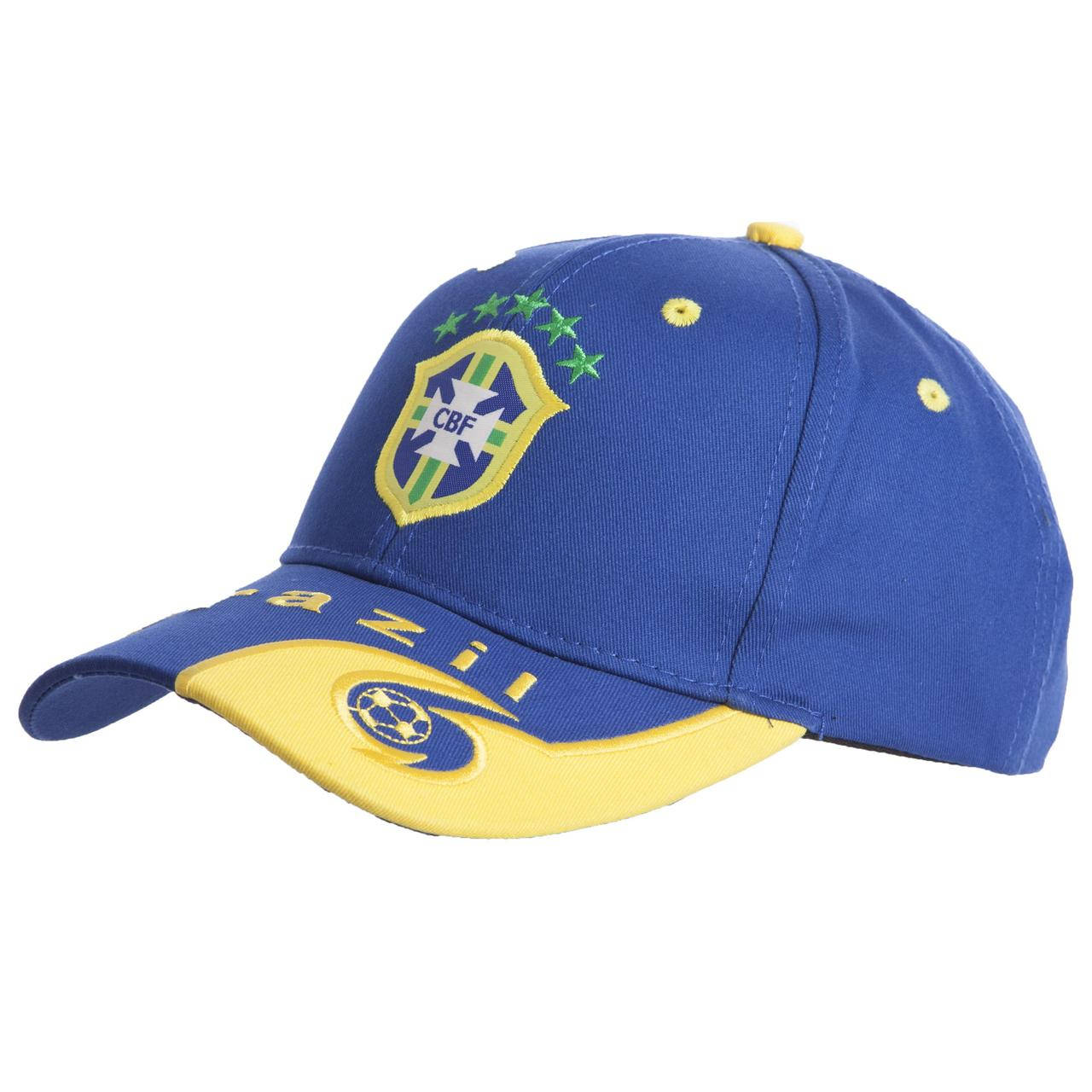 

Кепка футбольного клуба Brazil 0798 (бейсболка Brazil): сине-желтый, Синий