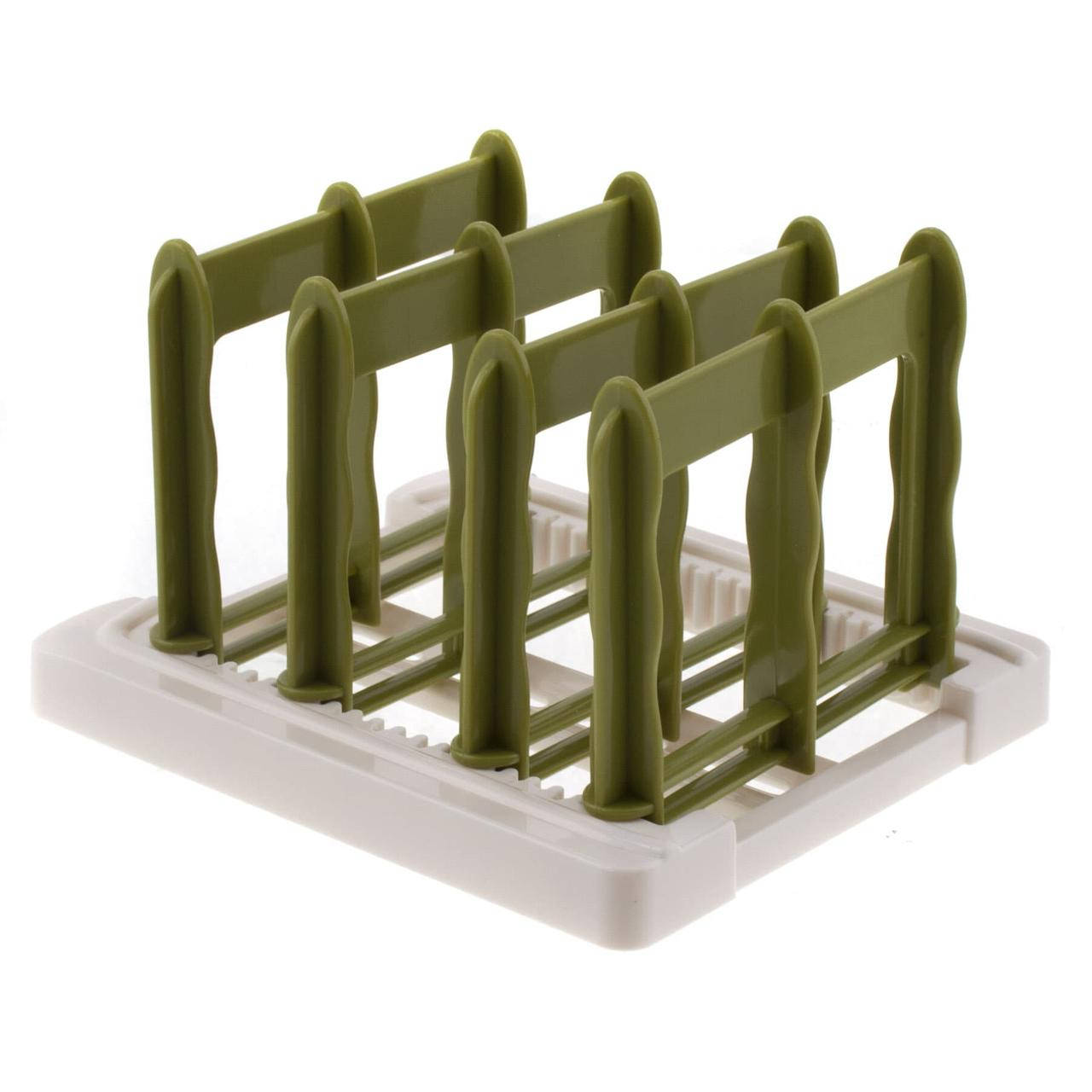 

Підставка пластикова для кухонних обробних дощок 17*11*15 зелена, Зелений, Зелёный