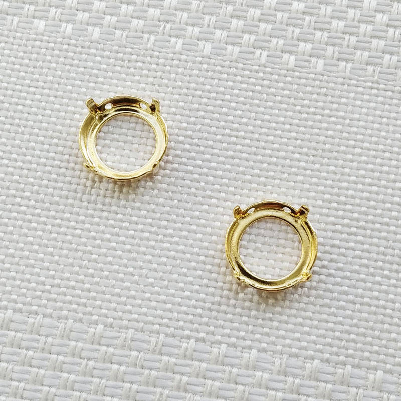 

Оправа для риволи 14 мм, Германия, цвет золото