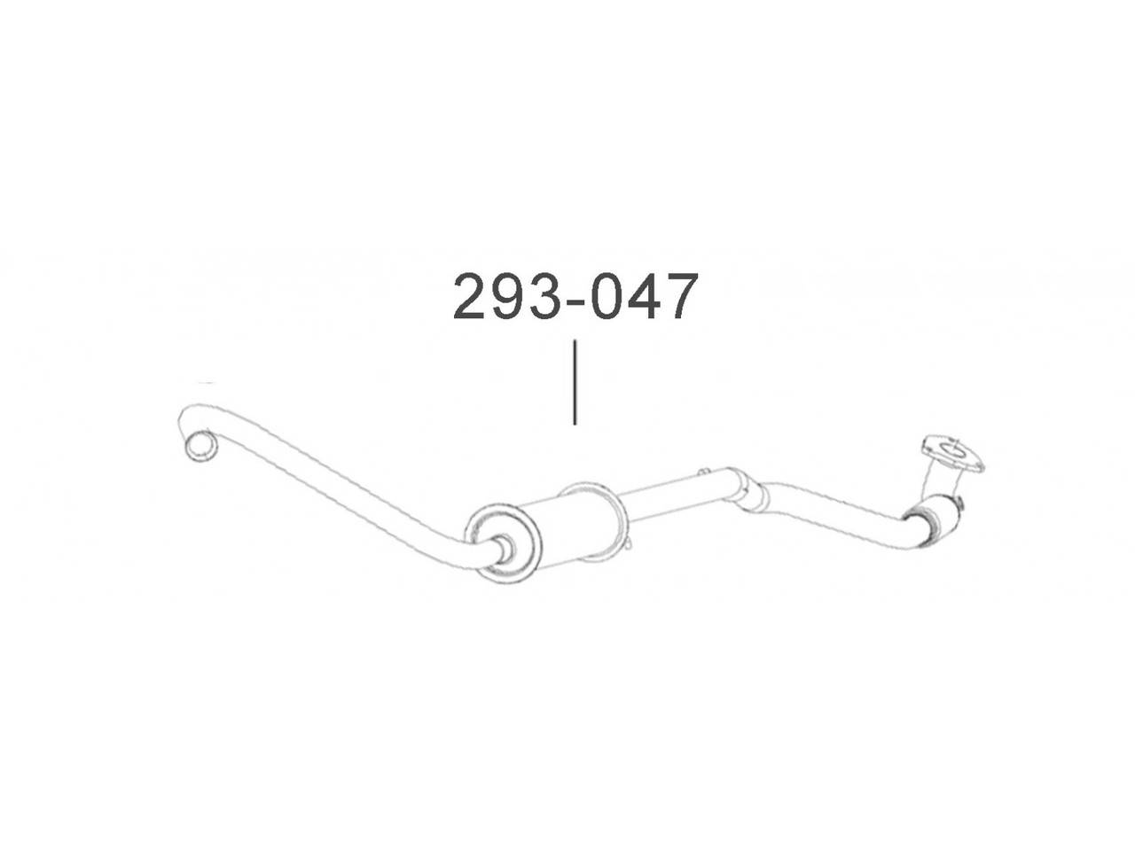 

Резонатор ДЭУ Ланос (Daewoo Lanos) (TF69Y0-1202008-21) 1.5 Opel с гофрой Euro 3 Bosal алюминизированный