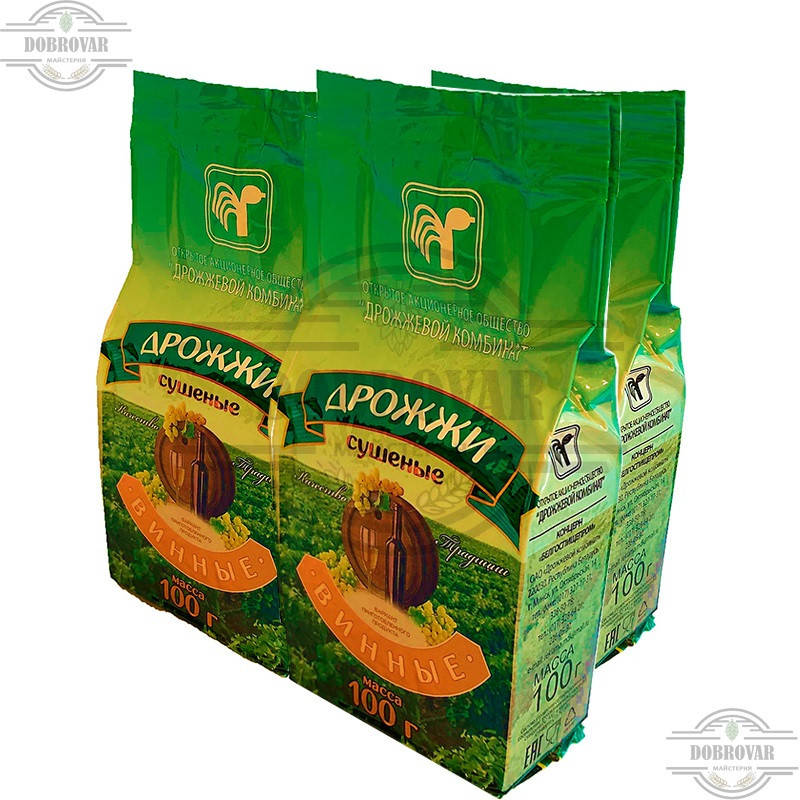 

Белорусские винные дрожжи 100 г