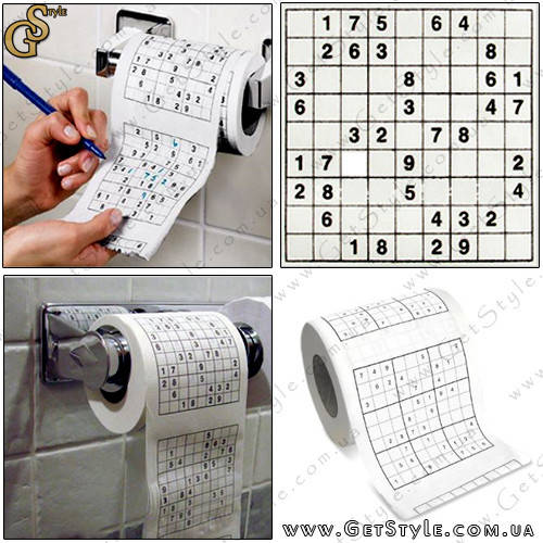 

Туалетная бумага-головоломка - "Sudoku Paper"