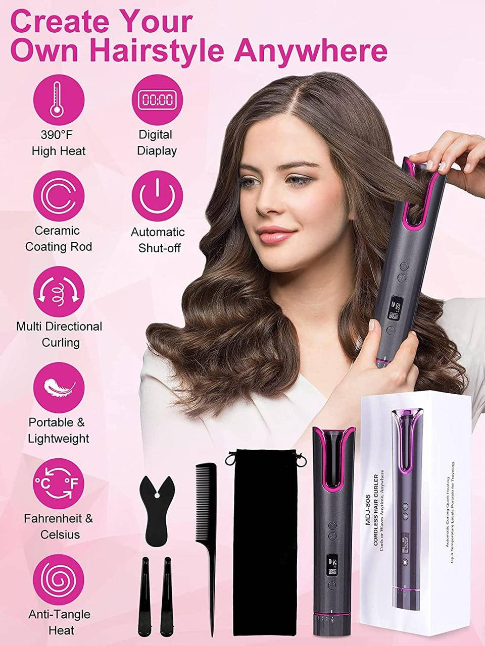 

Беспроводная плойка MDJ-808 щипцы для завивки волос