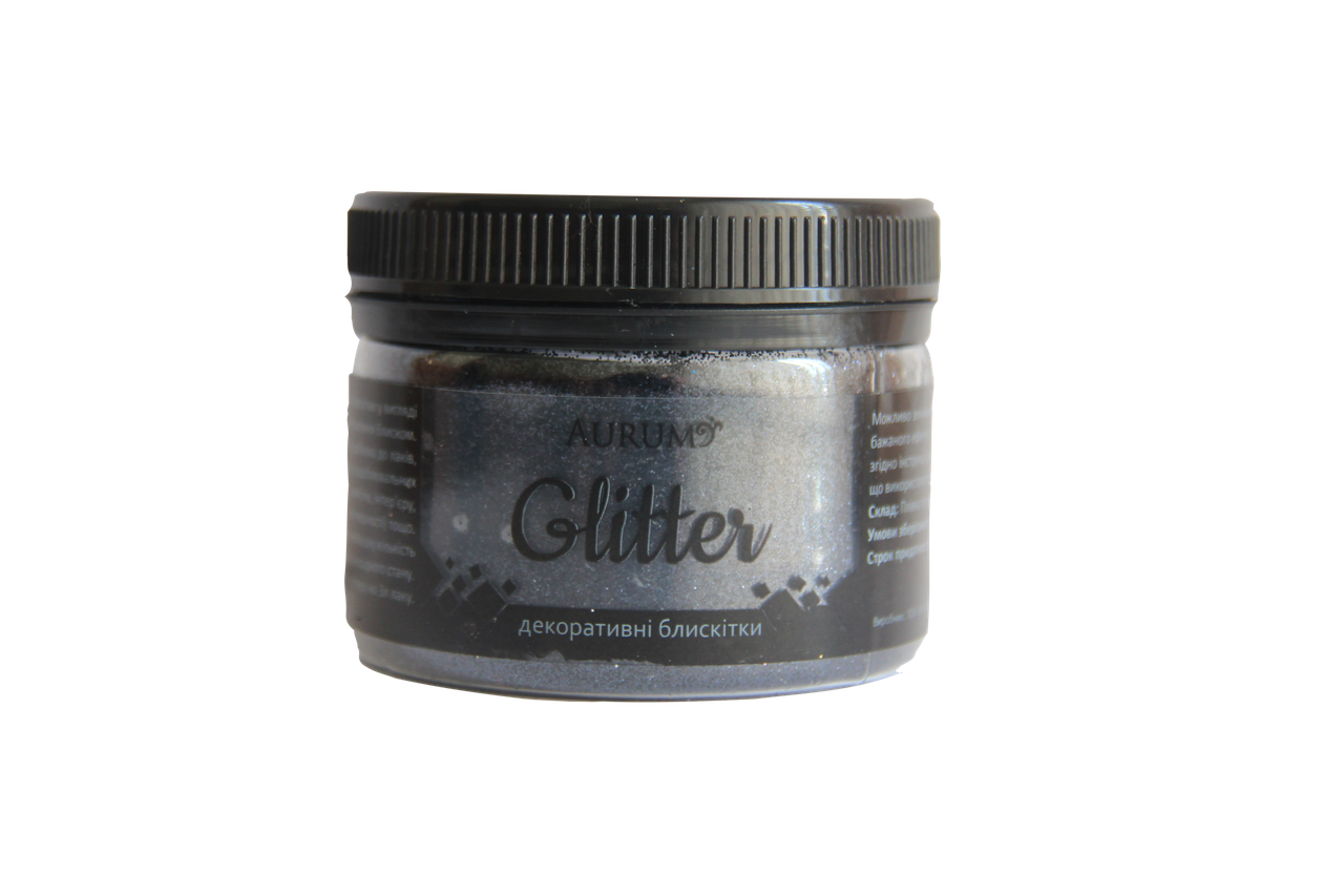

Декоративные блестки глиттер Aurum черный 60 гр