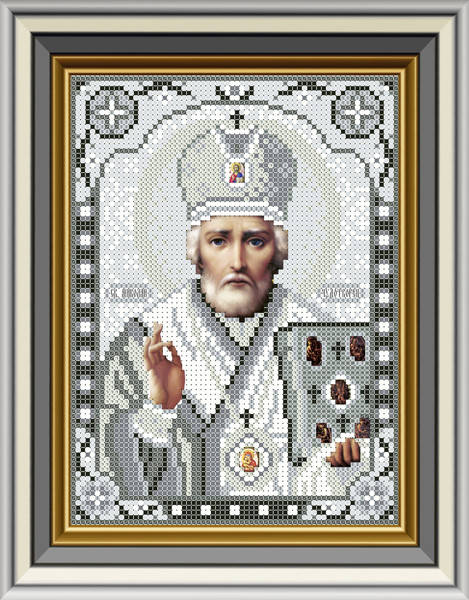 

ЛК-26. Схема для вишивки бісером Святий Миколай Чудотворець.