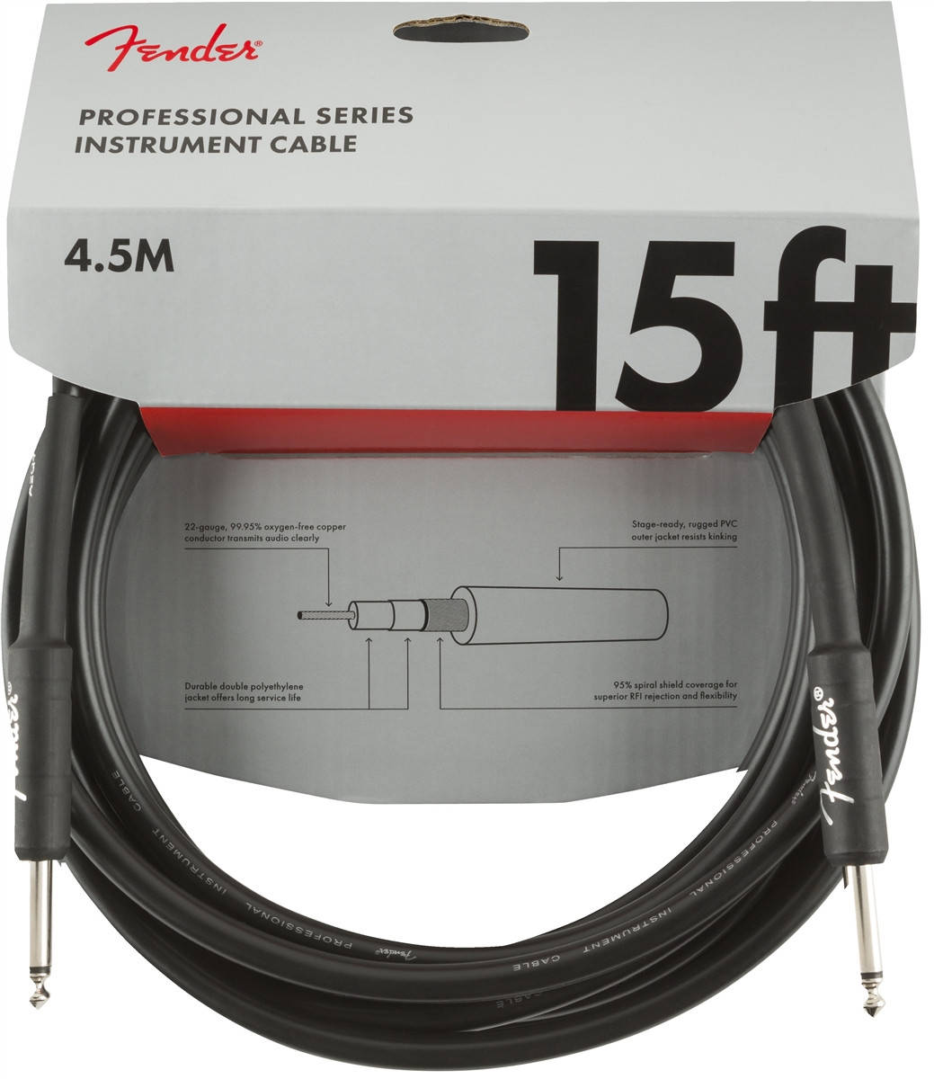 

Инструментальный кабель FENDER CABLE PROFESSIONAL SERIES 15' (4.5 м)