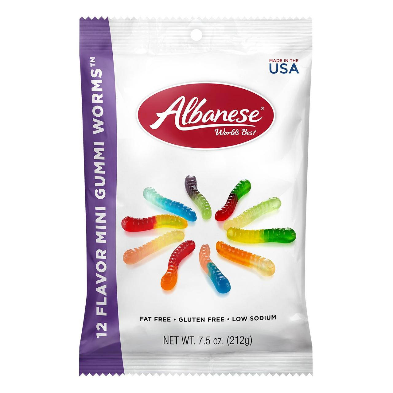 

Желейные конфеты Albanese 12 Flavor Mini Gummi Worms, 99 г