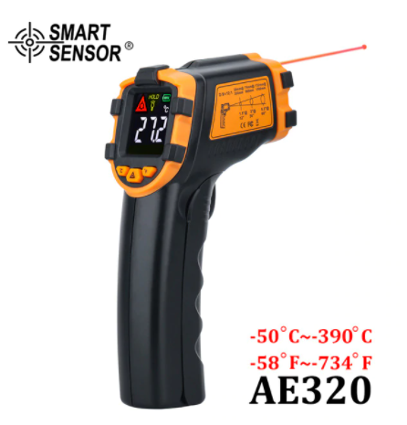 

Цифровой инфракрасный термометр Бесконтактный лазерный ИК температура ЖК-дисплей пистолет пирометр тестер