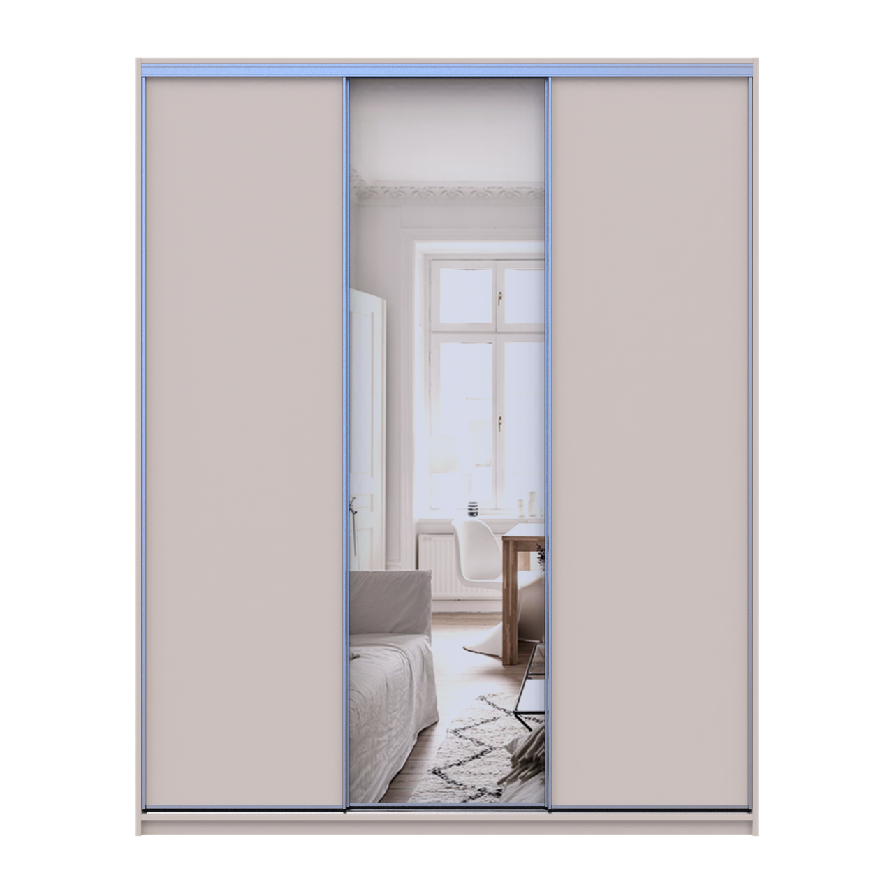 Шафа купе Doros Сіті Лайт Кашемір 2 ДСП / 1 дзеркало 180х60х225 (80736371) 3