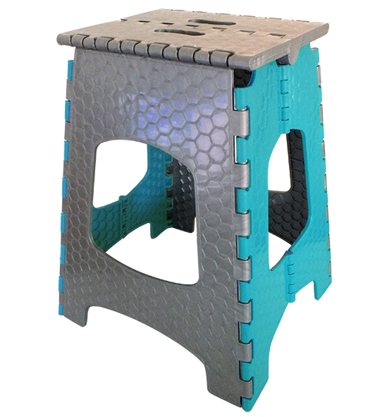 

Стульчик раcкладной пластиковый Eco Fabric (Эко Фабрик) CT-003 Серо-бирюзовый