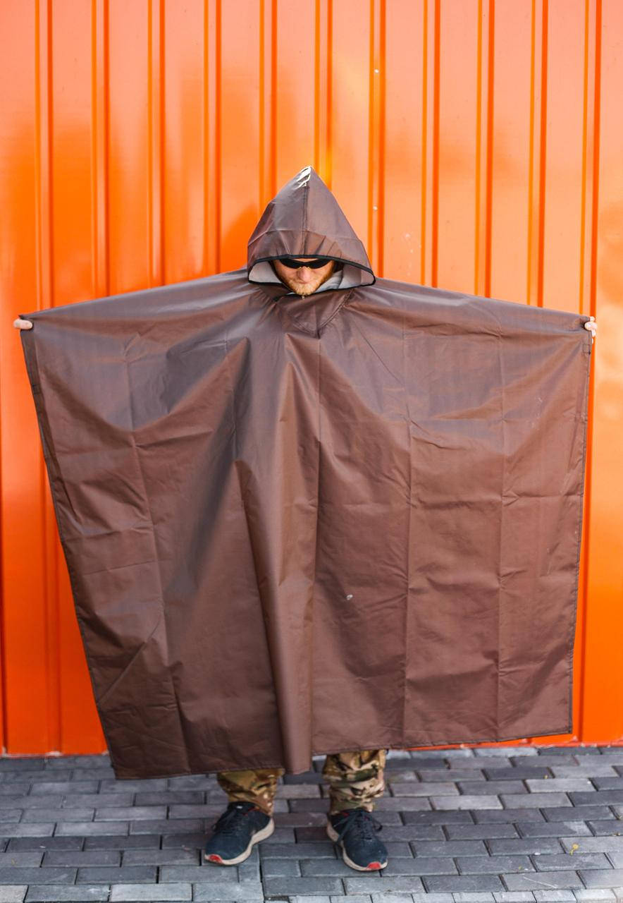 

Дождевик плащ-палатка VS TEB коричневый