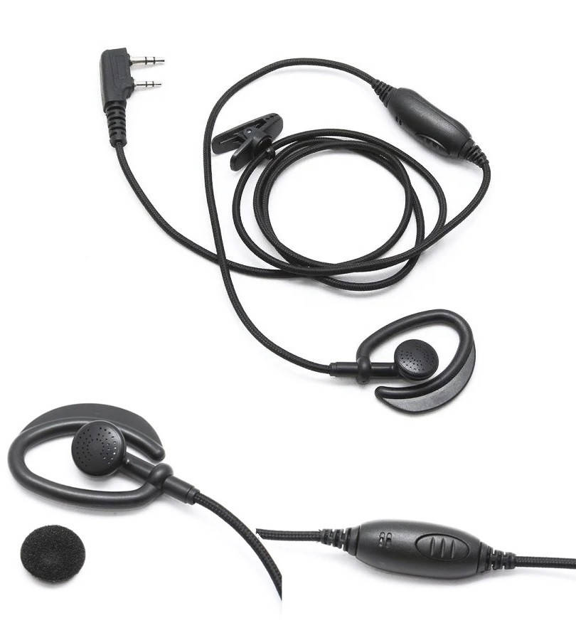 

Усиленная гарнитура со шнуром в кевларовой оплетке для раций Baofeng\KENWOOD