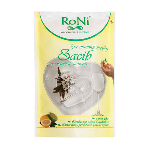

Моющее средсво для мытья посуды "RONI" лимон - дой-пак, 0.45 л