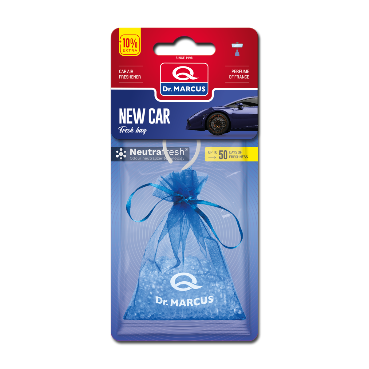 

Автоосвежитель Dr. Marcus Fresh Bag - New car, Ароматизатор автомобильный (Пахучка в салон авто)