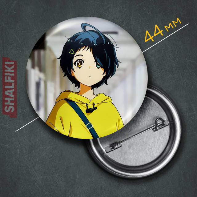 

"Ай Ото (Приоритет чудо яйца / Wonder egg priority)" значок круглый на булавке Ø44 мм