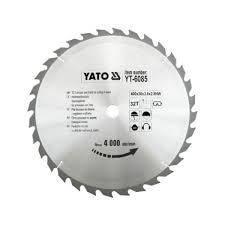 

ДИСК ПИЛЬНЫЙ ПО ДЕРЕВУ YATO 400 Х 30 X 3.8 X 2.8 ММ 32 ЗУБЦА R.P.M ДО 4000 1/МИН