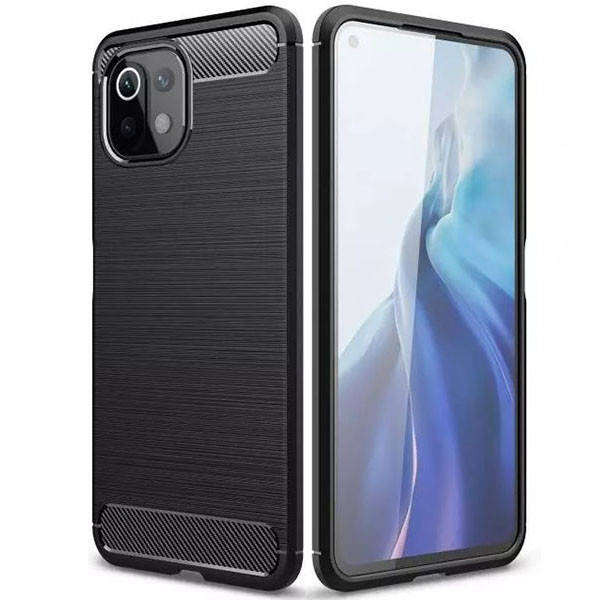 

Чехол Carbon Fiber Xiaomi Mi 11 Lite Черный