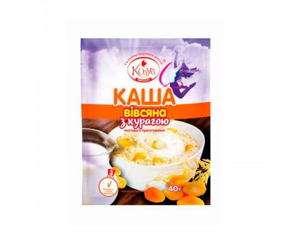 

Каша вівсяна з курагою миттєвого приготування