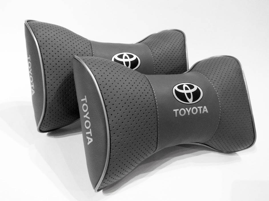 

Подушка на подголовник в авто Toyota 1 шт, Серый