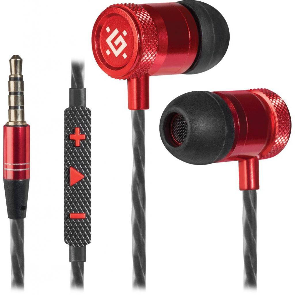 

Наушники Defender Pollaxe black + red (64453), Красный