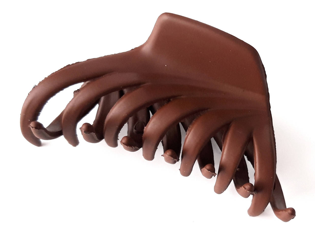 

Краб для волос Fashion 6х3 см матовый коричневый