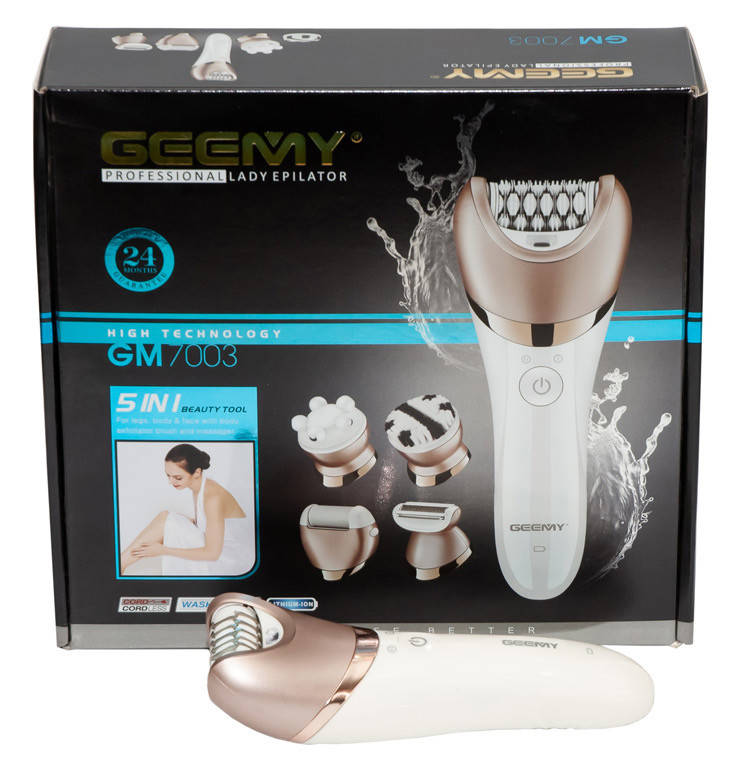 

Универсальный эпилятор Gemei GM-7003 Аккумуляторный с насадками 5в1