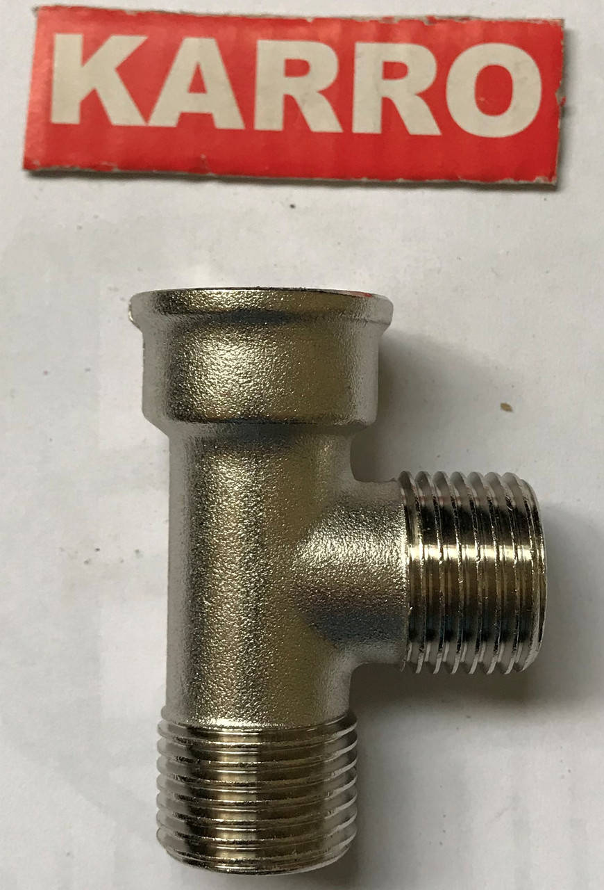 

Тройник 1/2" ННВ Karro (никель)