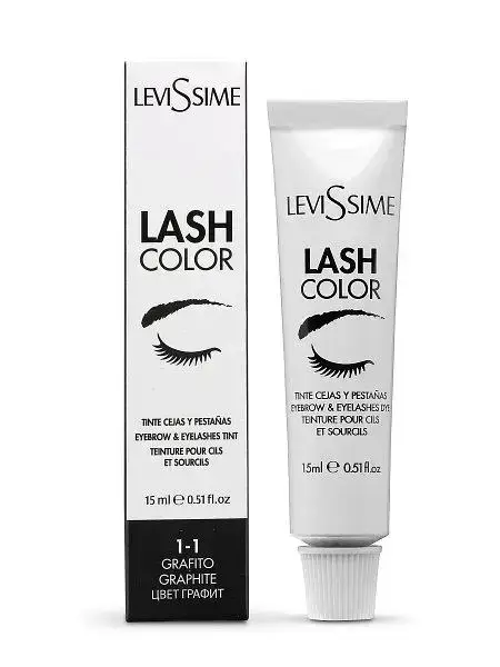 

Краситель для бровей и ресниц Levissime Lash color Графит 1-1