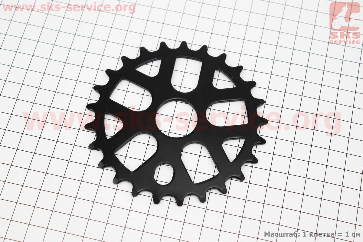 

Звезда передняя 25Т 1/2"x1/8" BMX, черная KL-C116 (406937)