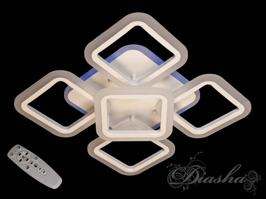 

Потолочная LED-люстра с диммером и подсветкой MX2400/4+1S WH LED 3color dimmer