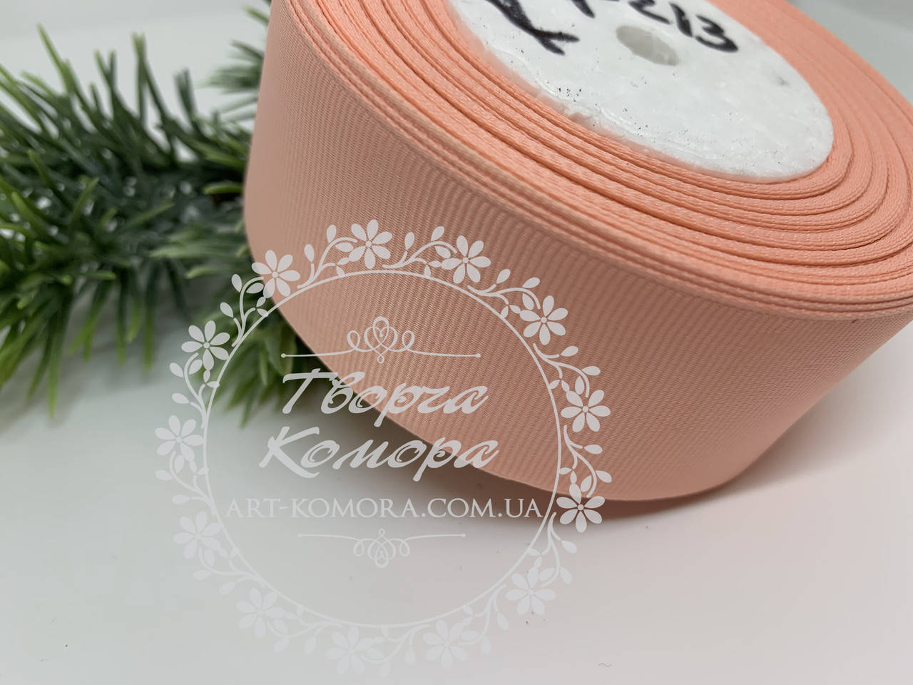 

Репс 4 см, рулон, светло-персиковый (К4-213), в рулоне 23м