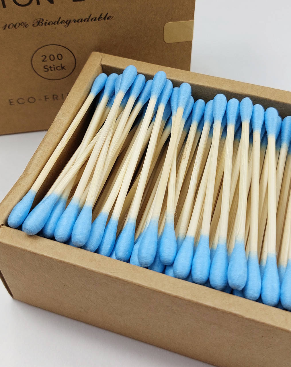 

Бамбуковые ватные палочки (200шт/коробка) синие