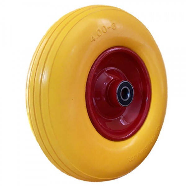 

Колесо на тележку 4.00-6, пенополиуретановое, 20 ось