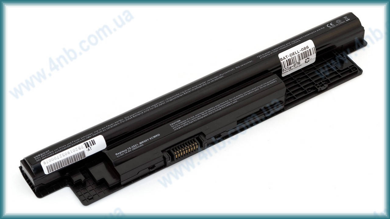 

Батарея для ноутбука DELL Inspiron 3421 3521 3721 5421 5721 Vostro 2421 2521 / 14.8V 2700mAh (40Wh) BLACK OEM (XCMRD), Черный