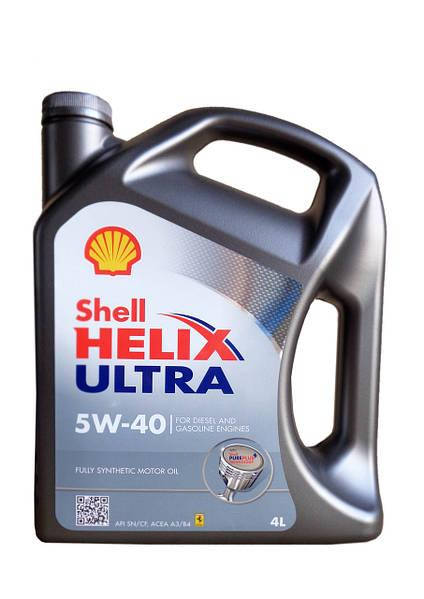 

Оригинальное моторное масло Shell Helix Ultra 5W-40 4 л. 550052679