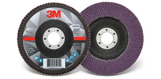 

Лепестковый шлифовальный круг 3M™ 769F ø125мм*22мм 40+ плоский (3M™ SILVER)