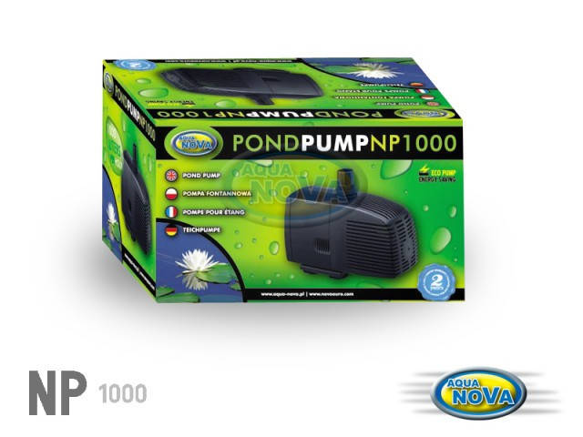 

Насос для пруда AquaNova NP-1000 л/ч (в к-те фонтанные насадки)