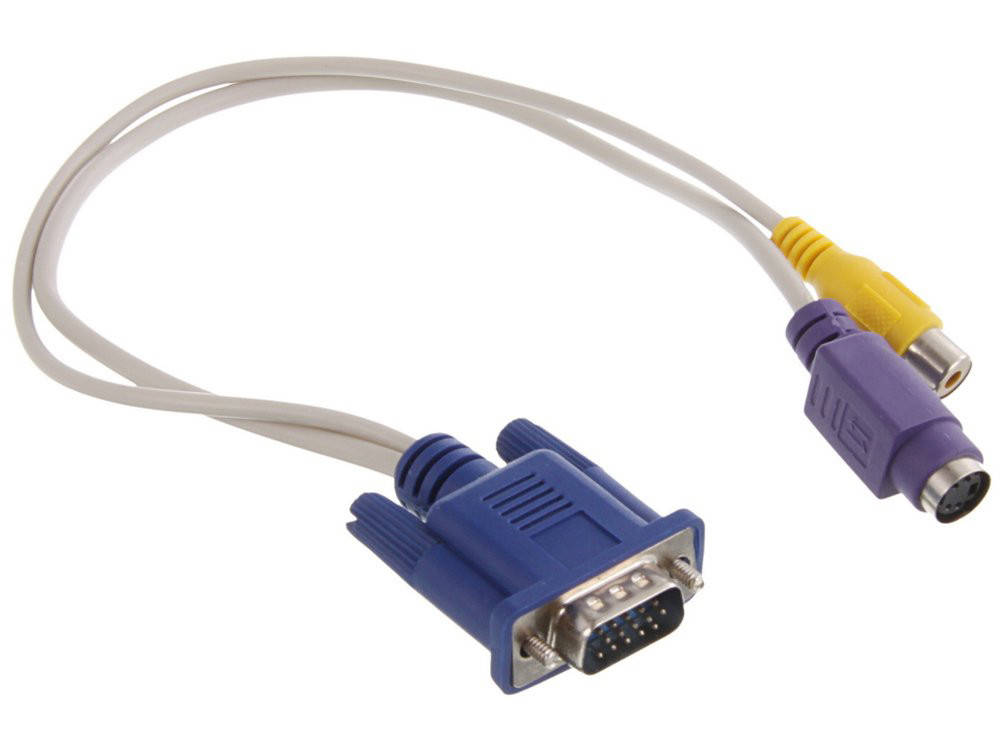 

Кабель VGA D-Sub to S-Video RCA