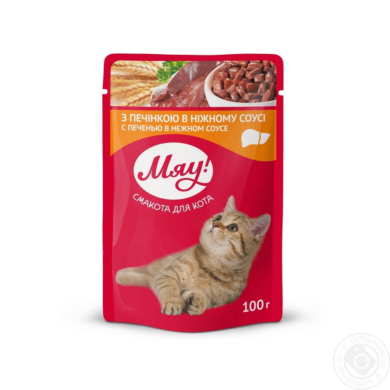 

Консервы Мяу! для кошек с печенью в соусе, 100 г