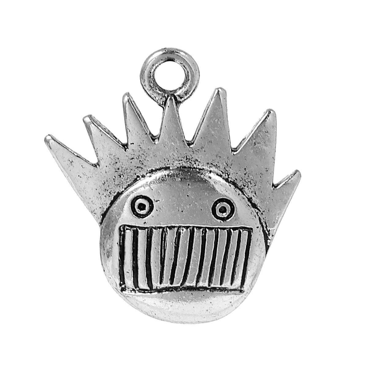 

Подвеска Робот мальчик, 24 мм x 21 мм, Античное серебро, Цинковый сплав