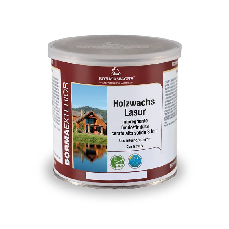 

Лазурь Holzwachs Lasur прозрачная Borma Wachs